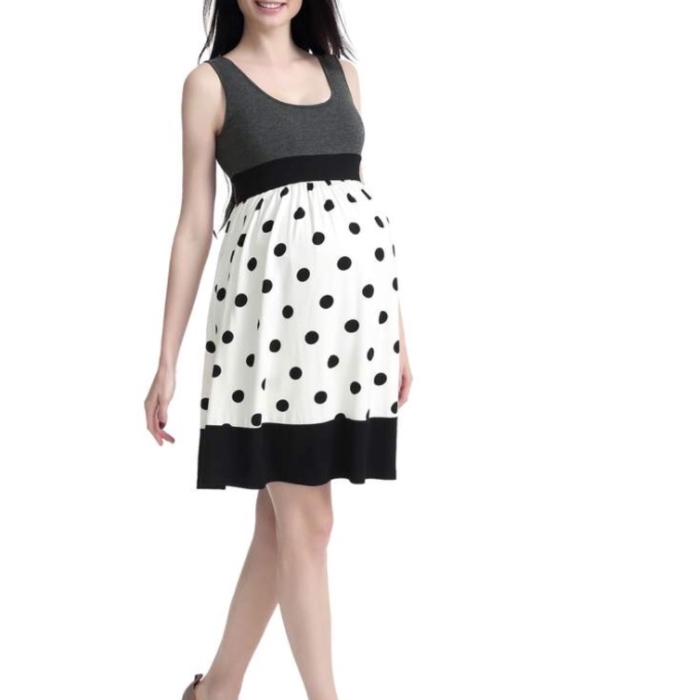 EUC Kimi and Kai maternity polka dot dress